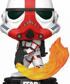 Funko POP! The Mandalorian INCINERATOR STORMTROOPER Figure #350 W/ Protector