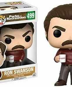 Funko Pop Television Parks And Recreation Ron Swanson Figure #499 W/ Protector
