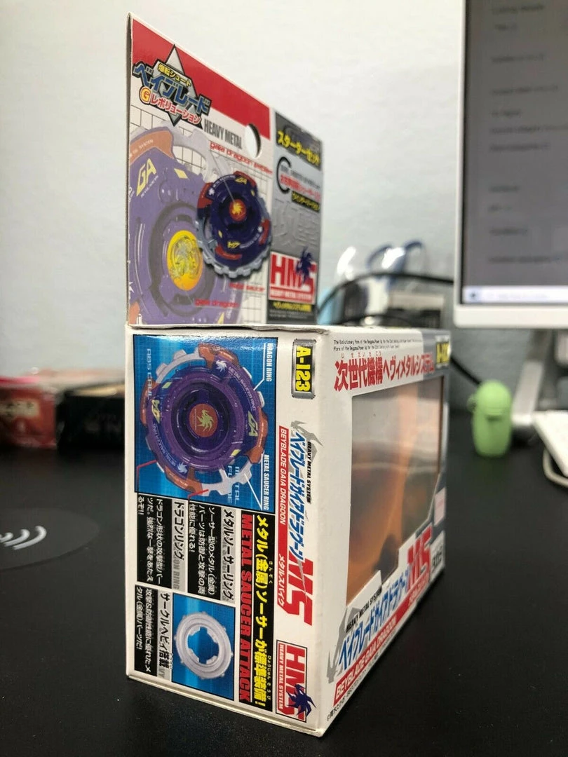 Takara Tomy Beyblade A-123 Starter Gaia Dragoon MS Vintage US SELLER 6 Takara Tomy Beyblade A-123 Starter Gaia Dragoon MS Vintage US SELLER