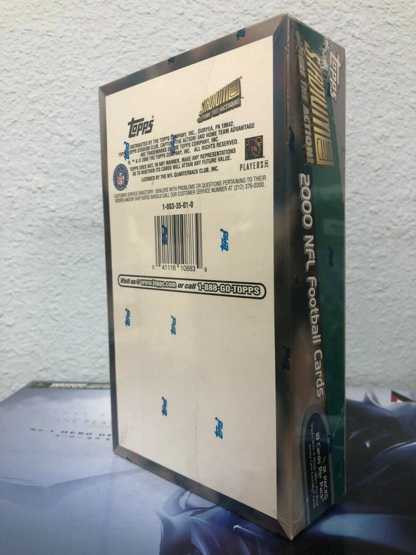 Toystops 2000 TOPPS Stadium Club NFL Football Cards Hobby HTA JUMBO BOX NEW/SEALED Collectible Cards 6 Toystops 2000 TOPPS Stadium Club NFL Football Cards Hobby HTA JUMBO BOX NEW/SEALED Collectible Cards