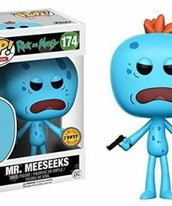 Funko POP! Rick And Morty Mr MEESEEKS With Gun CHASE Figure #174 W/ Protector