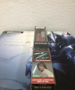 Kotobukiya Co., Ltd. Kotobukiya Star Wars Luke Skywalker BLUE LED Light Up Lightsaber Chopsticks