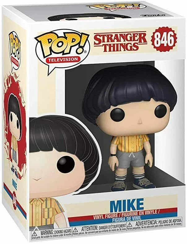 Funko Pop! Stranger Things Mike Michael Wheeler Figure #846 W/ Protector 3 Funko Pop! Stranger Things Mike Michael Wheeler Figure #846 W/ Protector