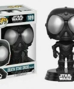 Funko POP! Star Wars: Rouge One DEATH STAR DROID Black Figure #189 DAMAGE BOX