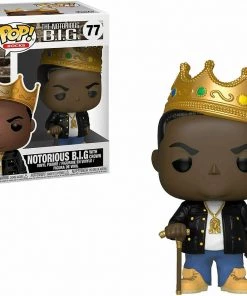 Funko POP! Rocks: The NOTORIOUS B.I.G. With Crown Figure #77 W/ Protector 12 Funko POP! Rocks: The NOTORIOUS B.I.G. With Crown Figure #77 W/ Protector