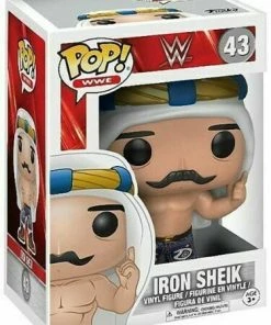 Funko POP! WWE: IRON SHEK Figure #43 DAMAGE BOX