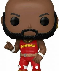 Funko - POP WWE: Mr T Red Hulkmania Shirt Figure W/ Protector