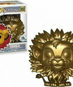 Disney Pop Funko POP! Disney: The Lion King SIMBA Gold Special Edition #302 DAMAGE BOX