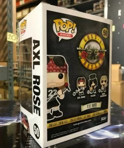 Funko POP! Rocks: Guns N Roses AXL ROSE Figure #50 W/ Protector