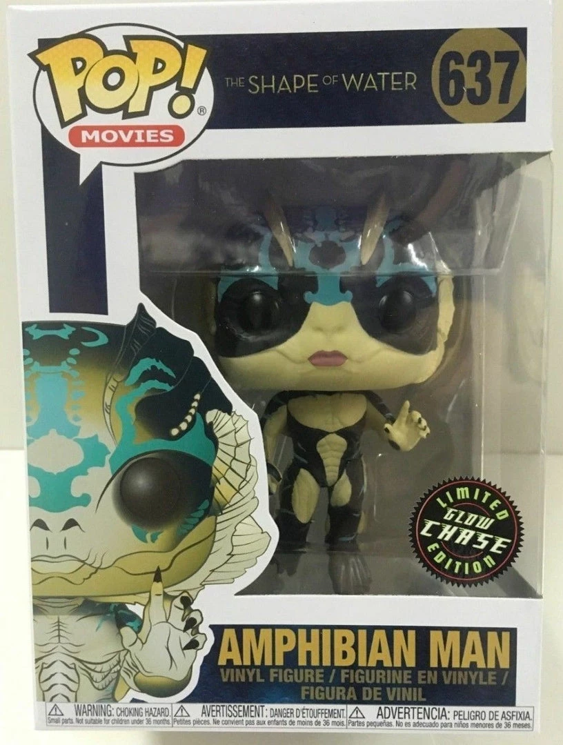 Funko - POP Movies: Shape Of Water Amphibian Man #637 LIMITED CHASE EDITION NEW 3 Funko - POP Movies: Shape Of Water Amphibian Man #637 LIMITED CHASE EDITION NEW