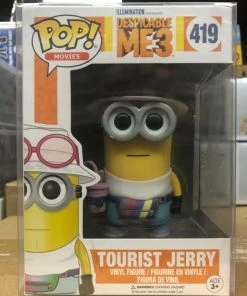 Funko POP! Movies: Despicable Me 3 TOURIST JERRY Figure #419 W/ Protector