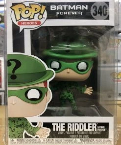 Funko POP! Heroes: Batman Forever RIDDLER Jim Carey Figure # 340 W/Protector