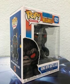 Funko POP! Movies: Godzilla Vs Kong KONG With AXE Figure #1021 W/ Protector