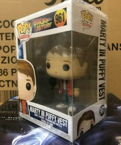 Funko POP! Movies: Back To The Future MARTY In PUFFY VEST #961 W/ Protector