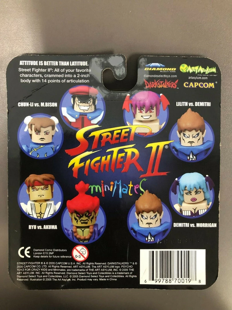 Capcom Street Fighter II Minimates Series 1 DEMITRI Vs MORRIGAN Mini Figures 5 Capcom Street Fighter II Minimates Series 1 DEMITRI Vs MORRIGAN Mini Figures