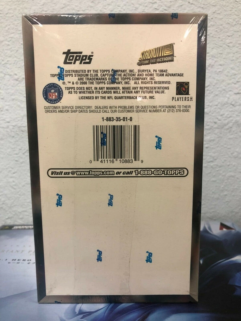 Toystops 2000 TOPPS Stadium Club NFL Football Cards Hobby HTA JUMBO BOX NEW/SEALED Collectible Cards 5 Toystops 2000 TOPPS Stadium Club NFL Football Cards Hobby HTA JUMBO BOX NEW/SEALED Collectible Cards