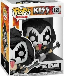 Funko POP! Rocks: Kiss THE DEMON Figure #121 DAMAGE BOX