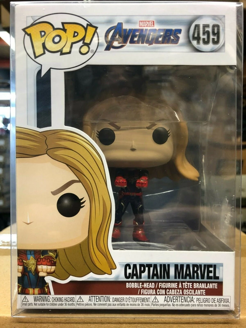 Funko POP! Marvel: Avengers Endgame CAPTAlN MARVEL Figure #459 DAMAGE BOX 3 Funko POP! Marvel: Avengers Endgame CAPTAlN MARVEL Figure #459 DAMAGE BOX