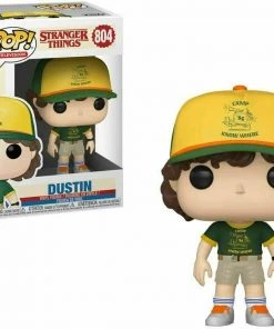 Funko POP! TV: Stranger Things DUSTIN At Camp Figure #804 DAMAGE BOX