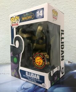 Funko POP! Games World Of Warcraft ILLIDAN Asia Exclusive GOLD #14 W/ Protector