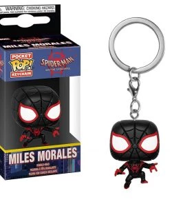 Keychains Funko POP! Spider-Man Into The Spiderverse MILES MORALES Pocket Keychain