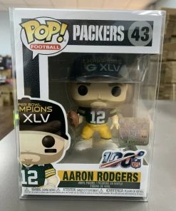 Funko POP! Football NFL Packers AARON RODGERS Champions XLV #43 W/ Protector