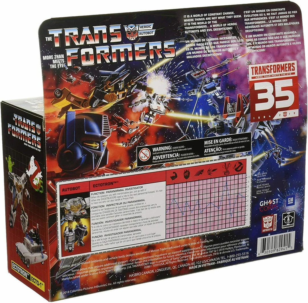 Transformers Generations Ghosbusters Figure Deluxe Class - Ecto-1 Ectoton 5 Transformers Generations Ghosbusters Figure Deluxe Class - Ecto-1 Ectoton