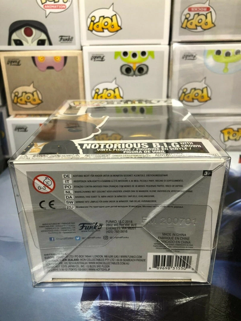 Funko POP! Rocks: The NOTORIOUS B.I.G. With Crown Figure #77 W/ Protector 6 Funko POP! Rocks: The NOTORIOUS B.I.G. With Crown Figure #77 W/ Protector