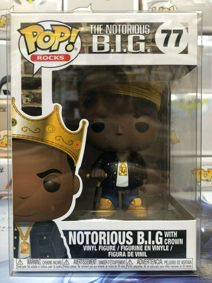 Funko POP! Rocks: The NOTORIOUS B.I.G. With Crown Figure #77 W/ Protector 3 Funko POP! Rocks: The NOTORIOUS B.I.G. With Crown Figure #77 W/ Protector