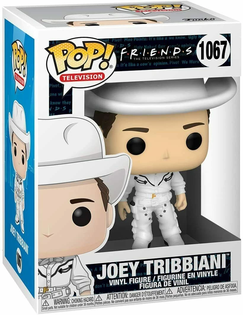 Funko Pop! TV: Friends - Cowboy Joey #1067 Figure W/ Protector 3 Funko Pop! TV: Friends - Cowboy Joey #1067 Figure W/ Protector