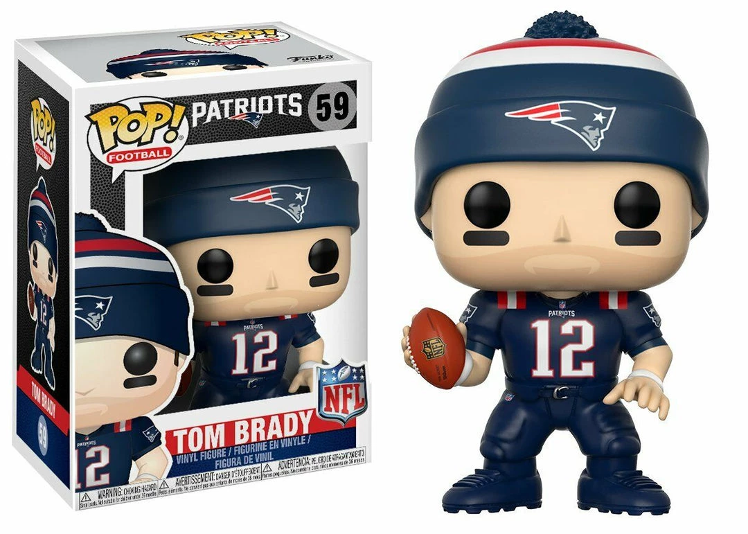 Funko POP! NFL TOM BRADY Patriots Figure #59 W/ Protector 5 Funko POP! NFL TOM BRADY Patriots Figure #59 W/ Protector
