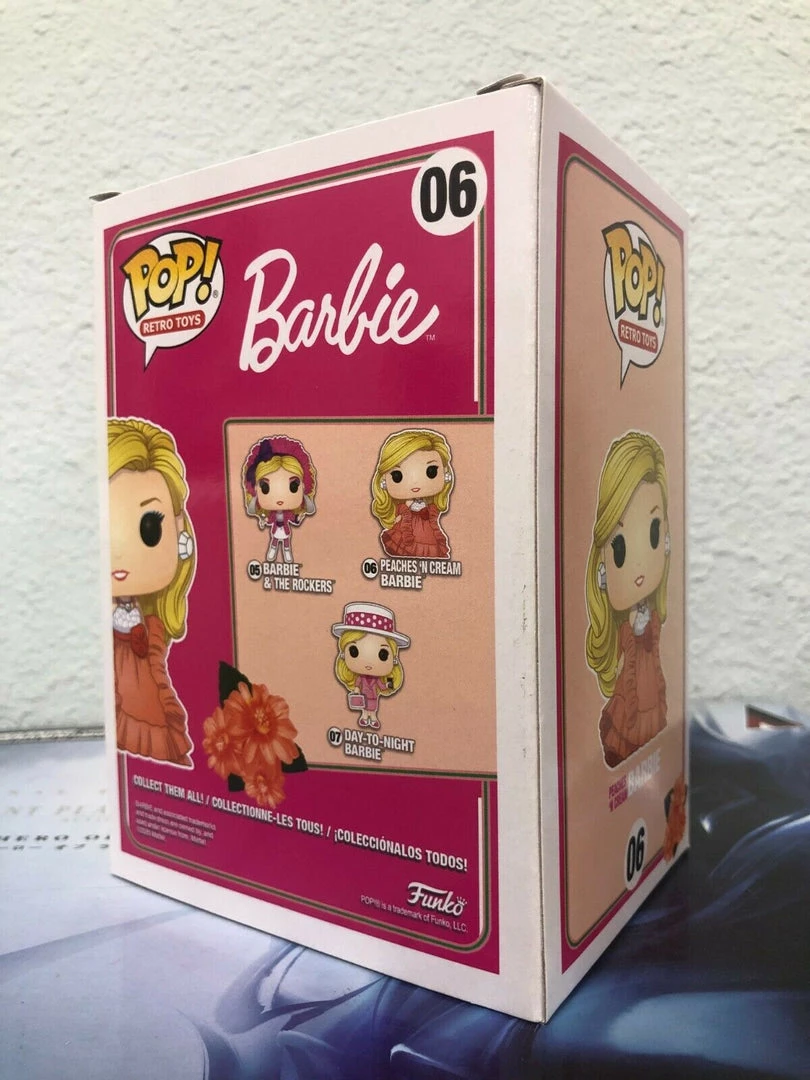 Dolls Funko POP! Retro Toys: Barbie "Peaches 'N Cream Barbie" #06 Figure W/ Protector 5 Dolls Funko POP! Retro Toys: Barbie "Peaches 'N Cream Barbie" #06 Figure W/ Protector