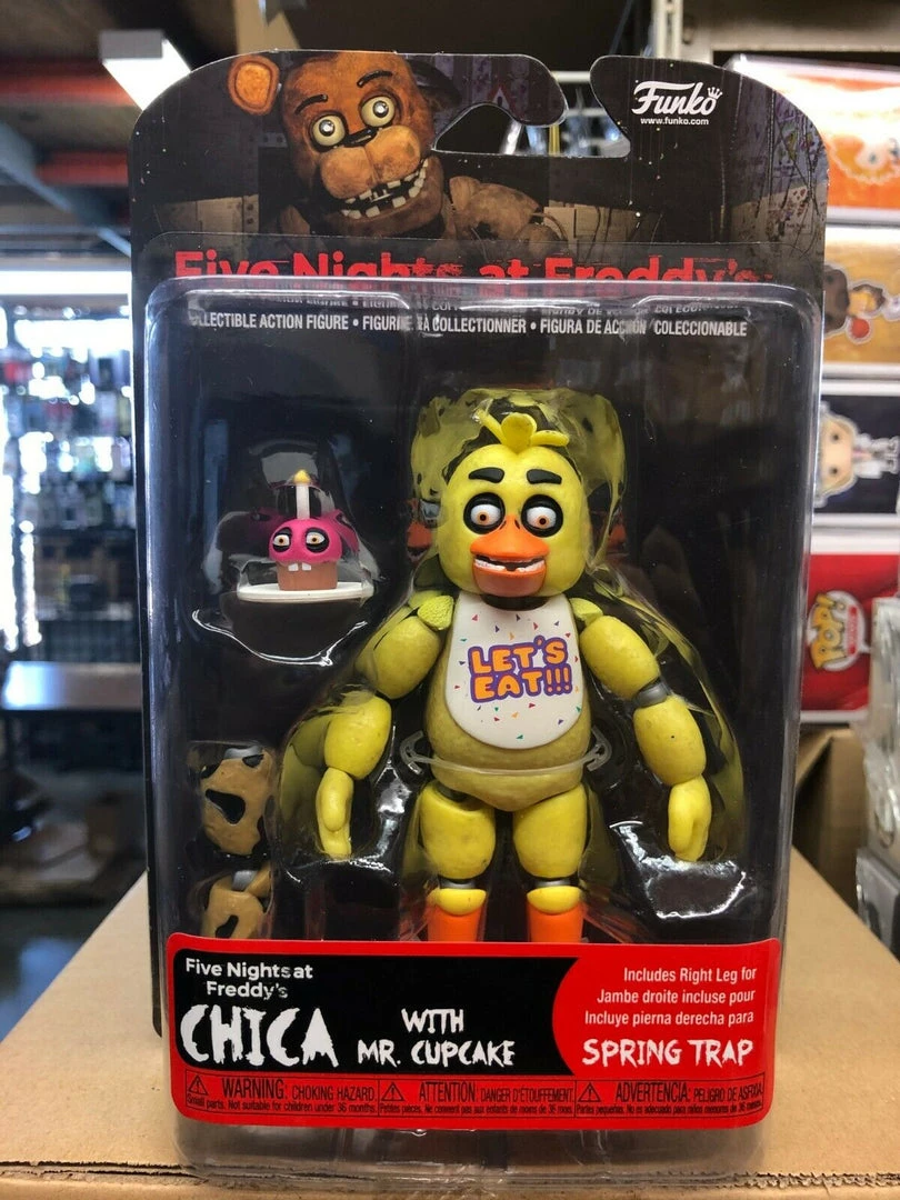FUNKO Five Nights At Freddy's CHICA With Mr. CUPCAKE Figure NEW 3 FUNKO Five Nights At Freddy's CHICA With Mr. CUPCAKE Figure NEW