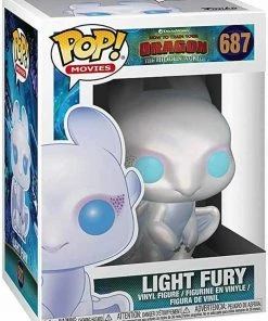 Funko POP! Movies: How To Train Your Dragon 3 LIGHT FURY Figure #68 W/ Protector