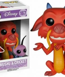 Funko POP! Disney: Mulan MUSHU & CRICKET Figure #167 W/ Protector