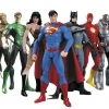 DC Direct Action Figures DC Collectibles JUSTICE LEAGUE 7-Pack Action Figure Box Set DAMAGE BOX