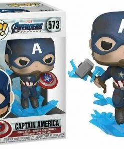 Funko POP! Marvel: Avengers Endgame CAPTAIN AMERICA Figure #573 W/ Protector