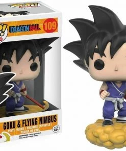 Funko POP Anime: Dragonball Z - Goku & Nimbus Action Figure W/ Protector Action Figures