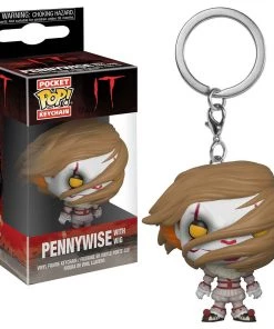 Funko IT Pennywise With Wig Pocket Pop! Keychain Vinyl Figure