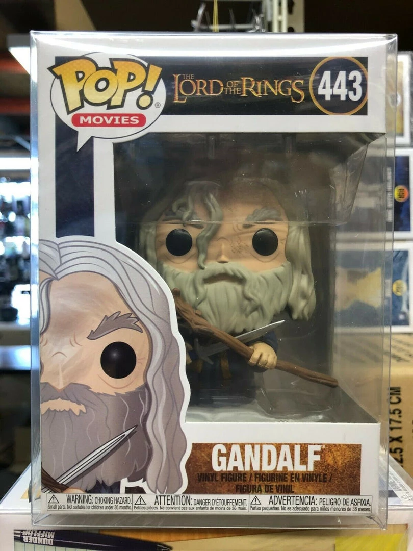 Funko POP! Movies: The Lord Of The Rings GANDALF Figure #443 W/ Protector 3 Funko POP! Movies: The Lord Of The Rings GANDALF Figure #443 W/ Protector