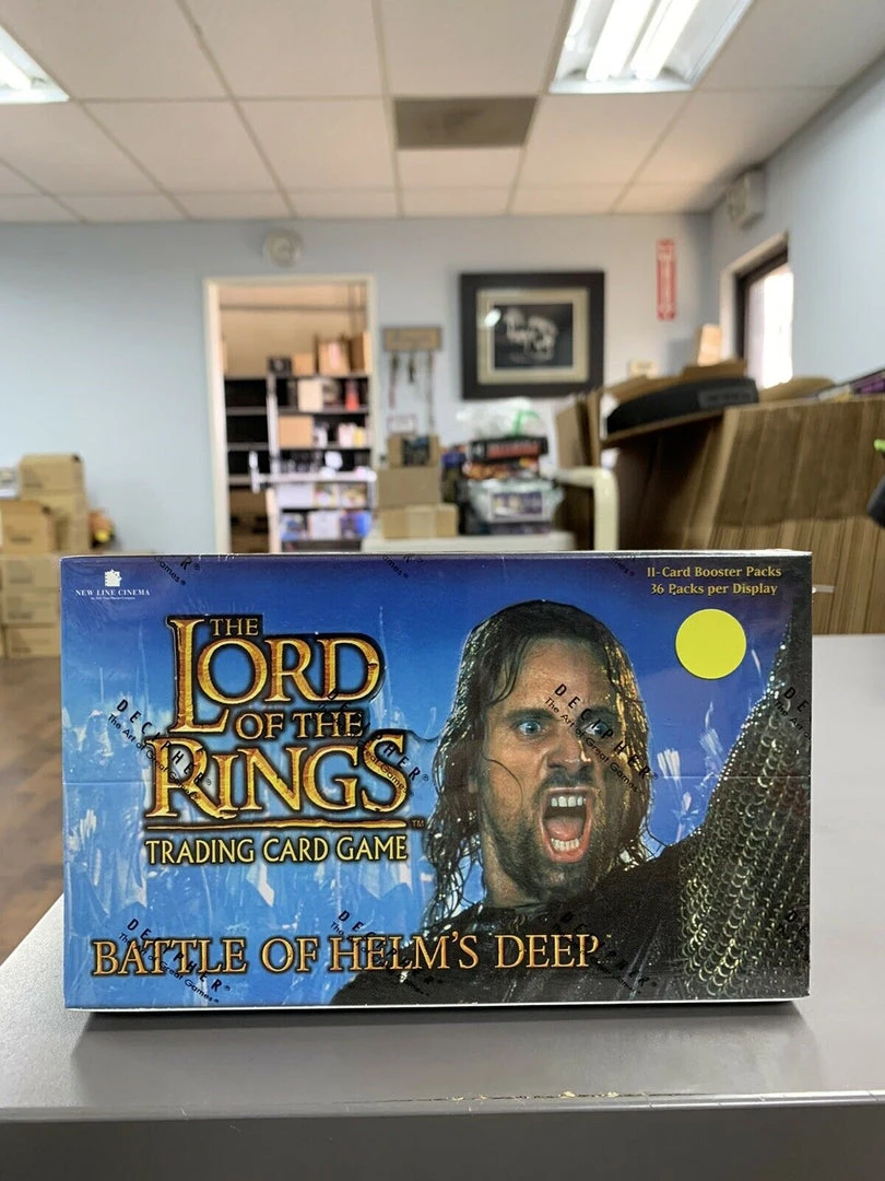 Toystops Collectible Cards Lord Of The Rings Battle Of Helm's Deep Factory Sealed Box 36 Packs 11 Cards Per 3 Toystops Collectible Cards Lord Of The Rings Battle Of Helm's Deep Factory Sealed Box 36 Packs 11 Cards Per