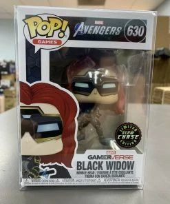 Funko Pop Avengers Games Gamerverse Black Widow GITD Glow Chase W/ Protector
