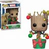 Funko POP! Marvel Holiday GROOT With Lights & Ornaments Figure #399 W/ Protector