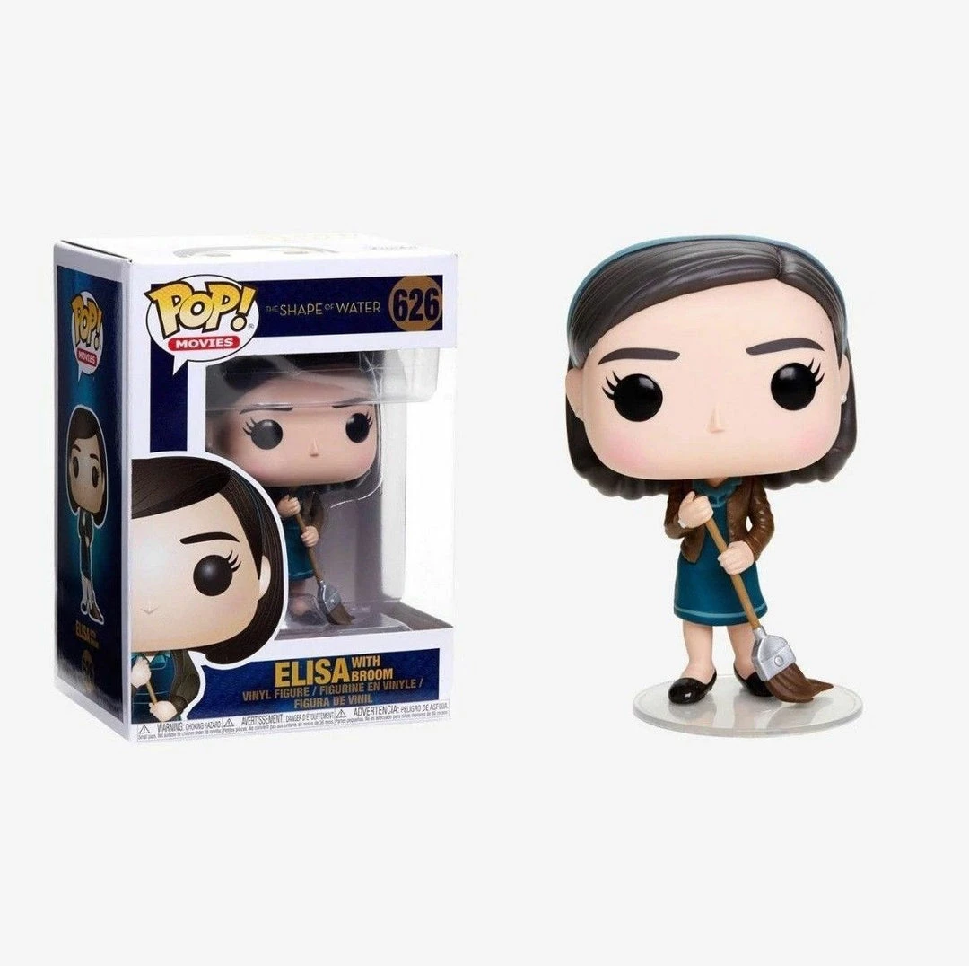 Funko Pop Shape Of The Water Elisa With Broom Vinyl Figure #637 3 Funko Pop Shape Of The Water Elisa With Broom Vinyl Figure #637