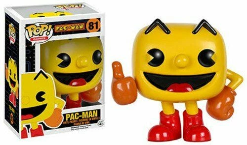 Funko POP! Games: Pac-man PAC-MAN Figure #81 W/ Protector