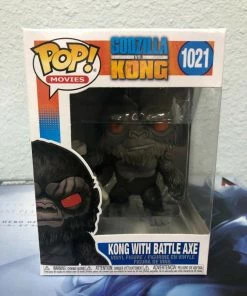Funko POP! Movies: Godzilla Vs Kong KONG With AXE Figure #1021 W/ Protector