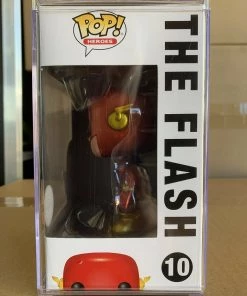 Funko Pop! DC - The Flash (Metallic) CHASE #10 Figure W/ POP Stack MINT