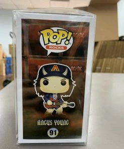 Funko POP! Music: AC/DC ANGUS YOUNG Chase Figure #91 W/ Protector