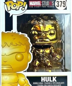 Funko Pop Marvel: Marvel Studios 10 - Hulk (Gold Chrome) Figure IN STOCK