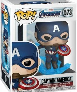 Funko POP! Marvel: Avengers Endgame CAPTAIN AMERICA Figure #573 W/ Protector